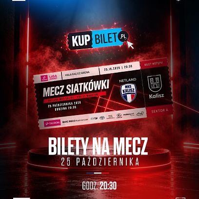 MKS Netland Kalisz podejmie Volley Wrocław w Kalisz Arenie! 25.10.2026 r.