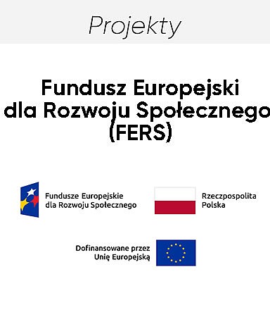 baner Europejskiego Funduszu dla Rozwoju Społecznego (FERS)